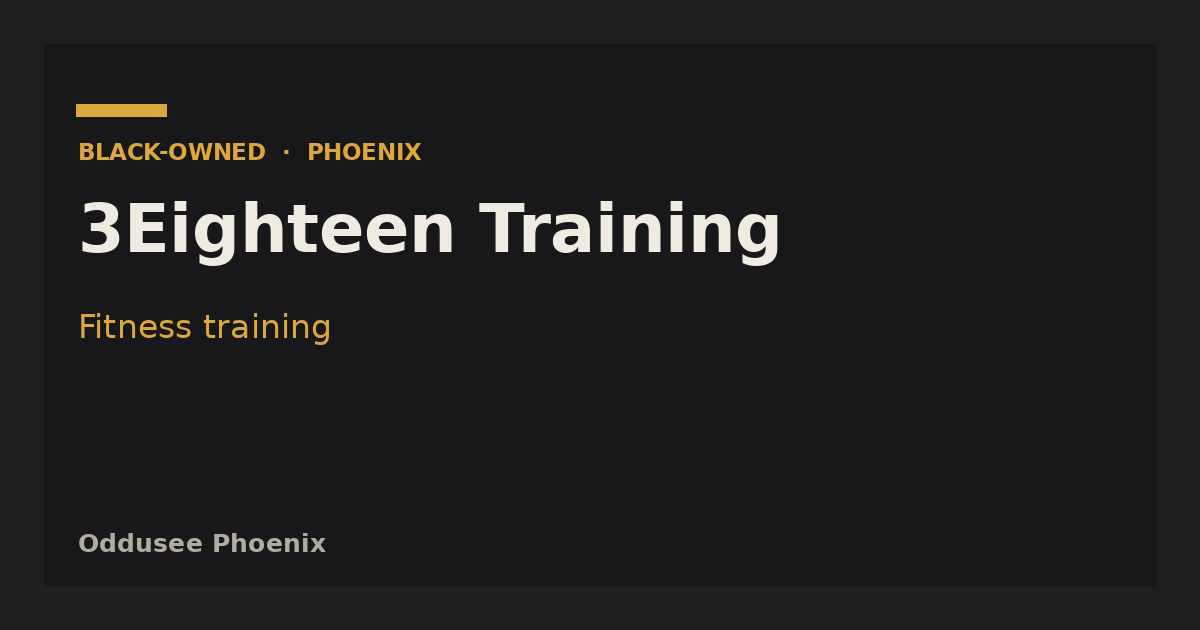 3Eighteen Training