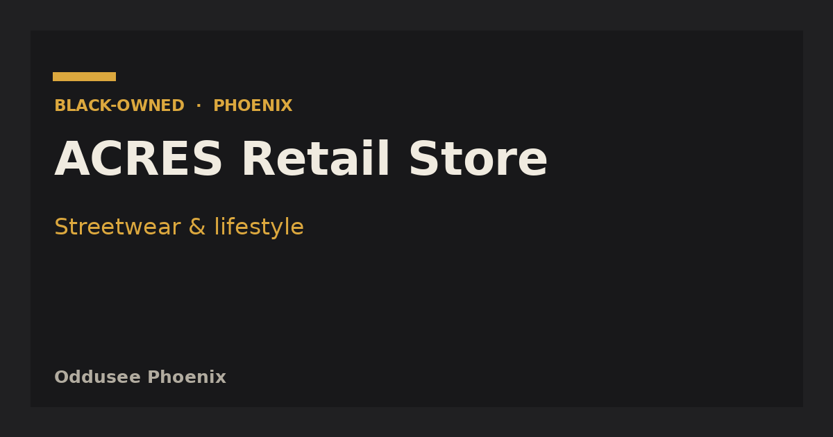 ACRES Retail Store
