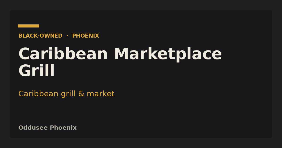 Caribbean Marketplace Grill
