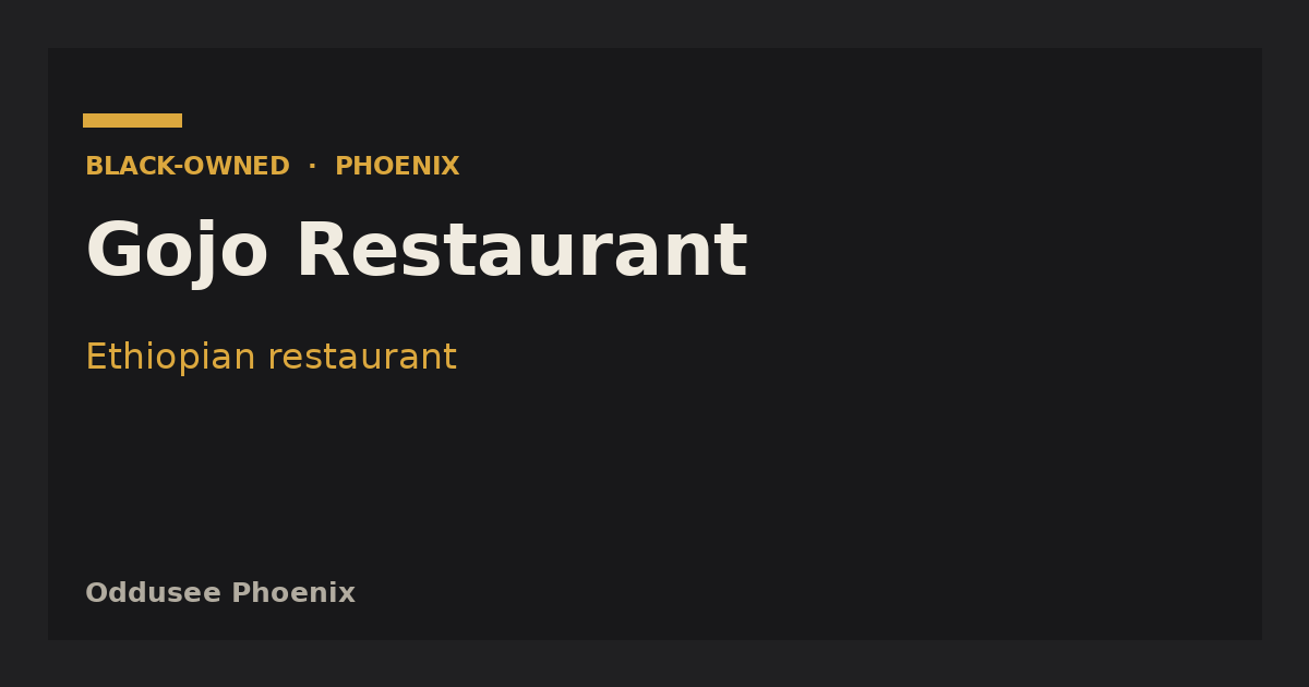 Gojo Restaurant