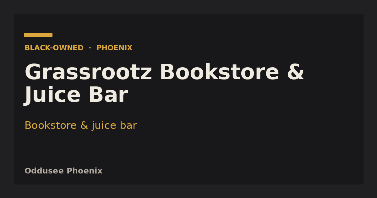 Grassrootz Bookstore & Juice Bar