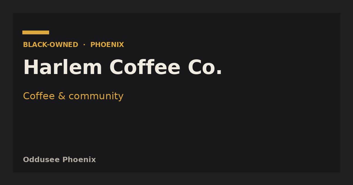 Harlem Coffee Co.