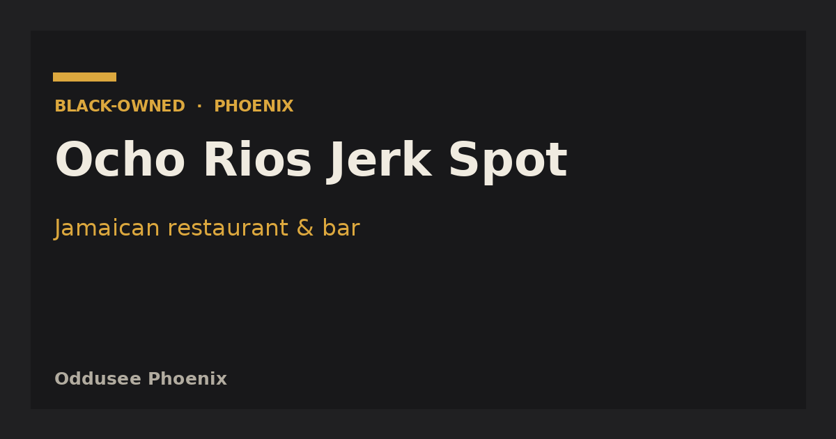 Ocho Rios Jerk Spot