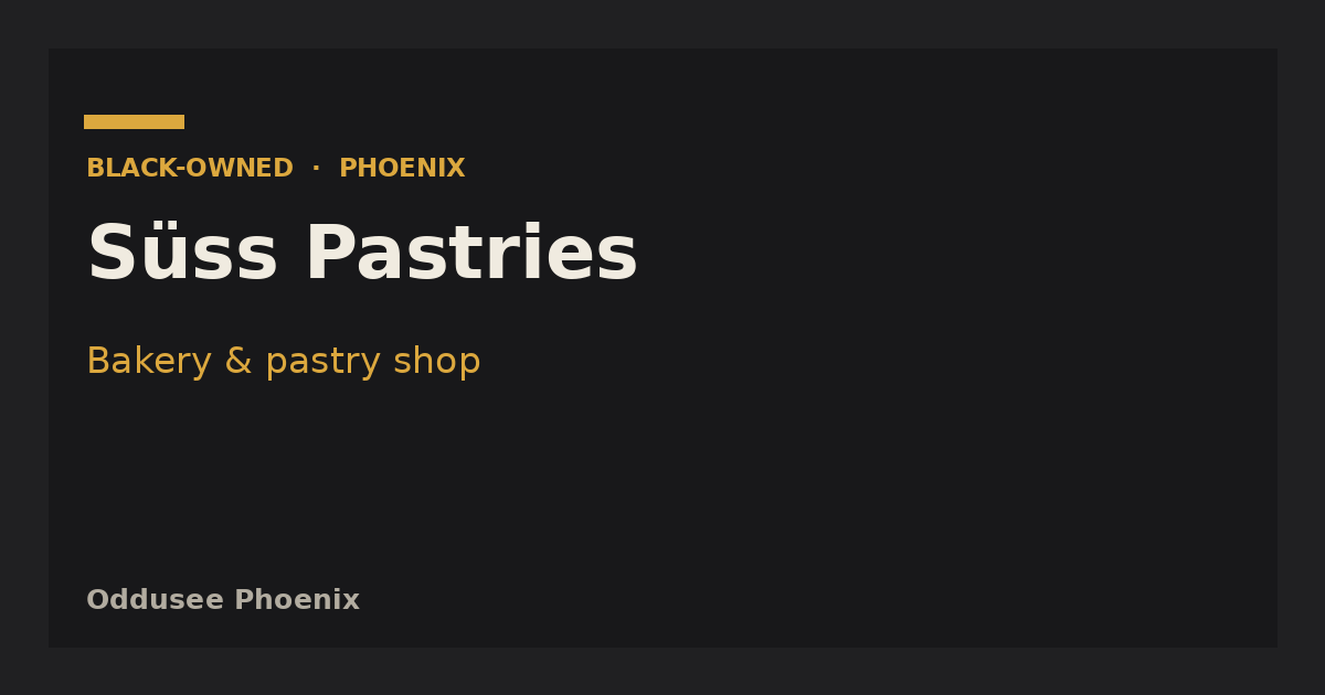 Süss Pastries